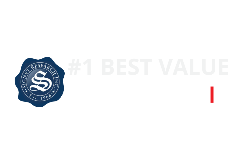Number 1 Best Value, Voted by Readers Award Recipient by Marketing Exhibitor Magazine Logo